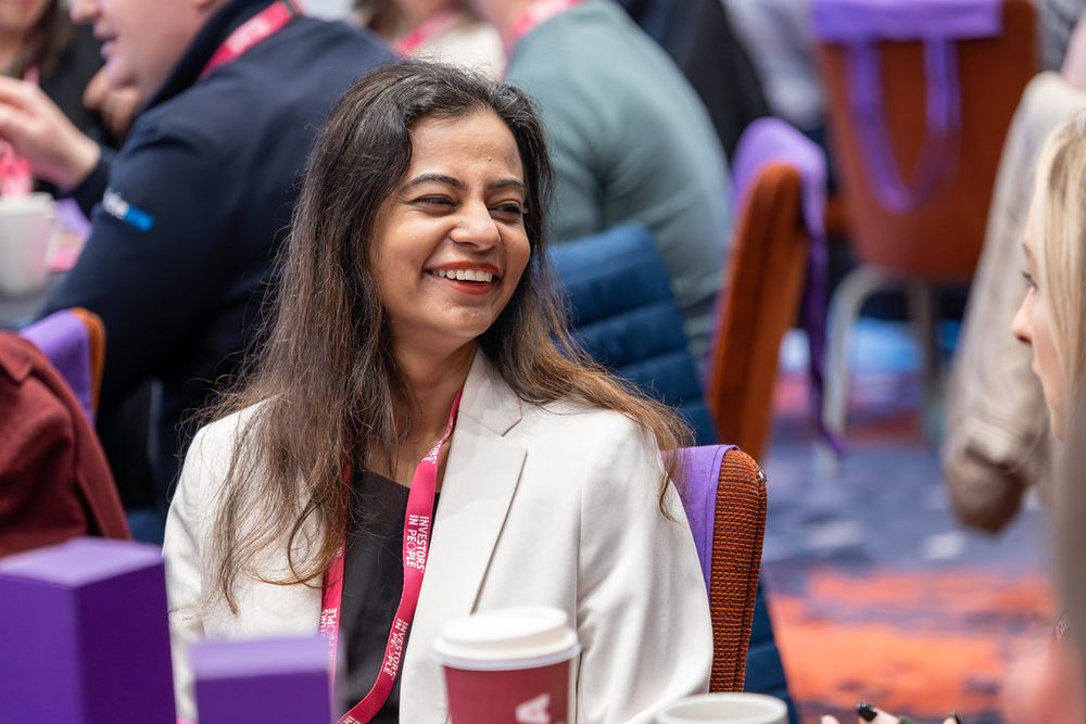 A delegate at an Investors in Young People event
