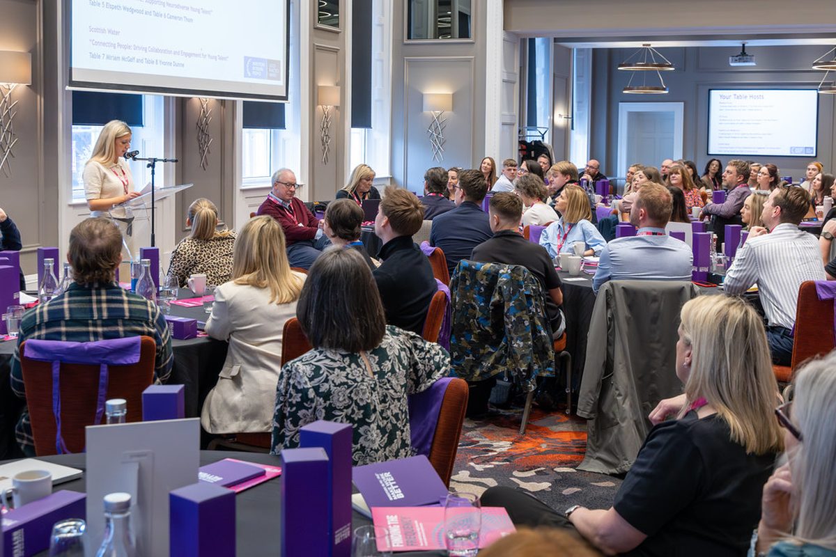 A full room of delegates at an Investors in Young People event