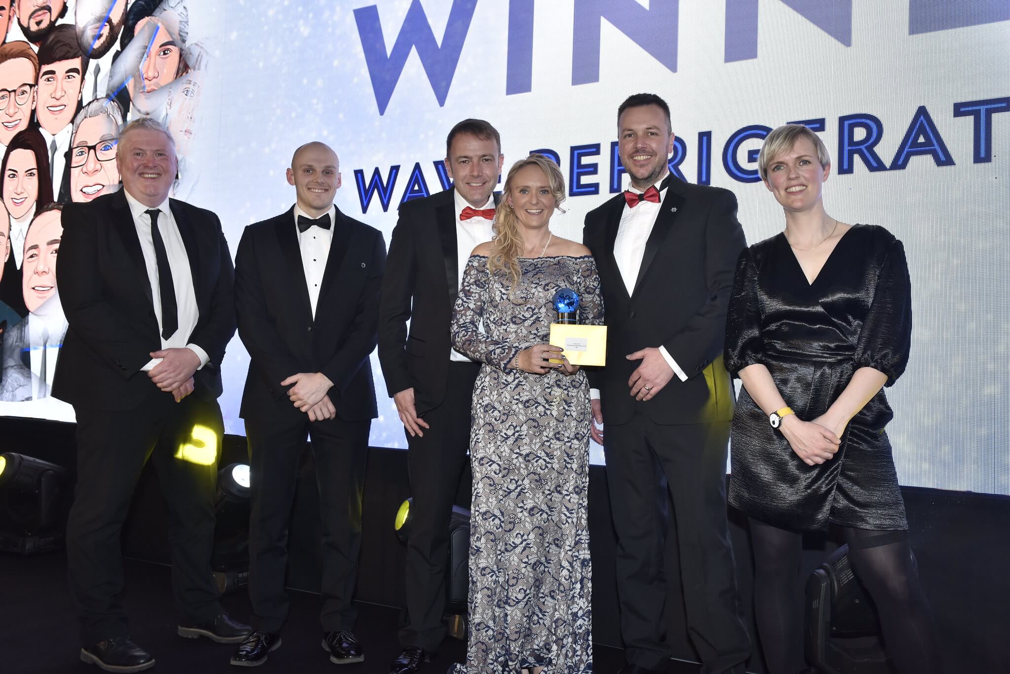 The WAVE team receiving an RAC Cooling Award