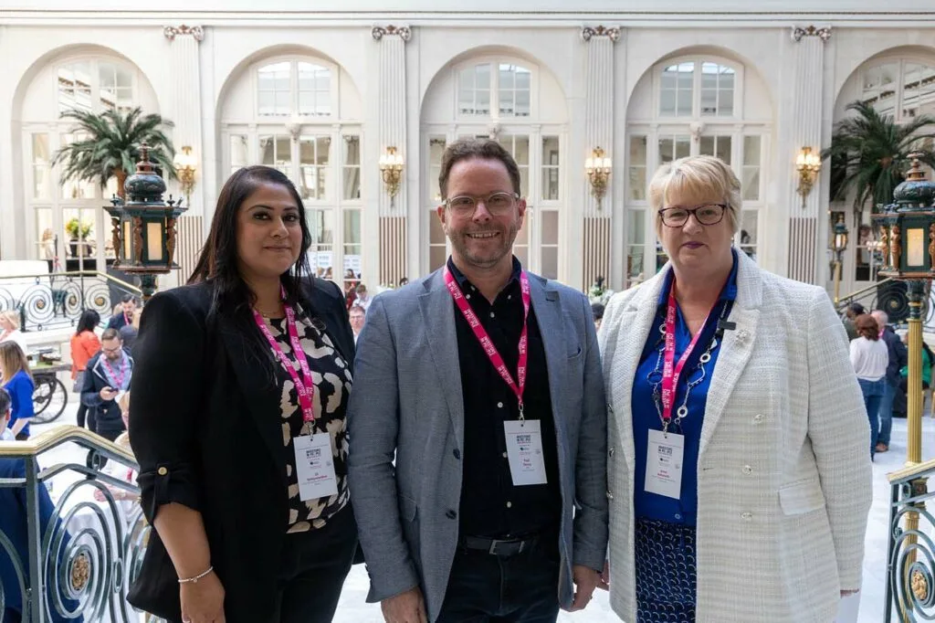Zii Nithiyananthan from Burberry, Investors in People CEO Paul Devoy, and Anne Ashworth from Pearson