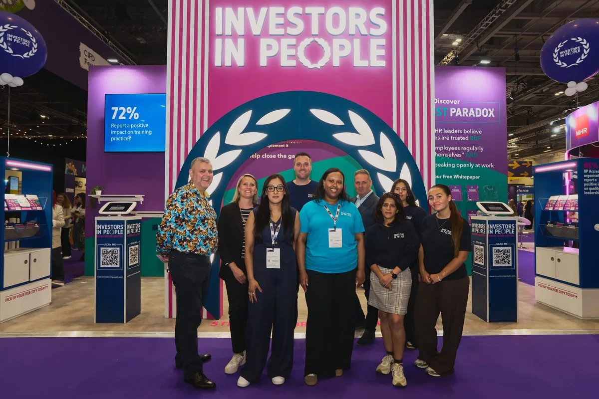 The Investors in People team on their exhibition stand